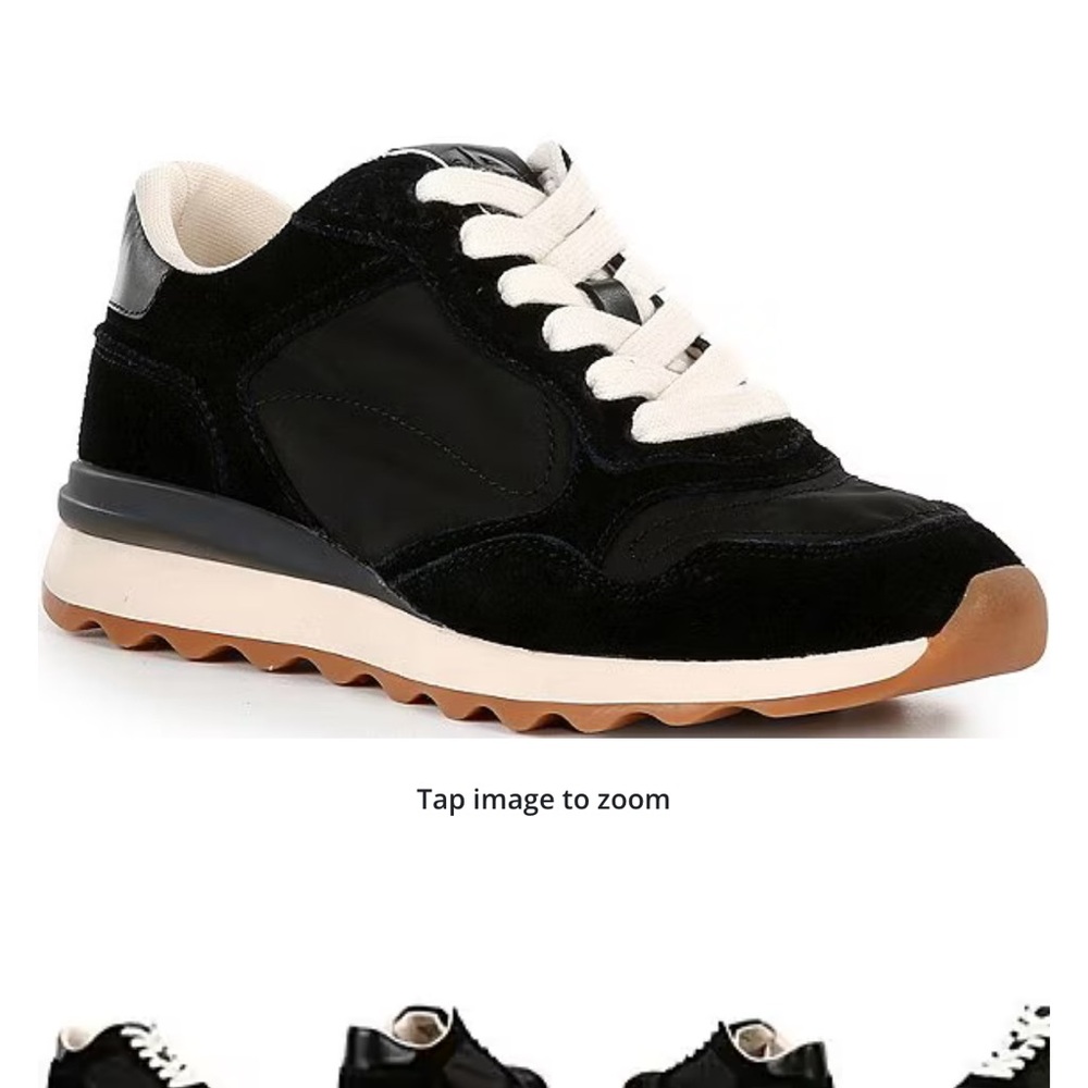 NEW * Antonio Melani* Black Jesse Lace Up Sneakers
